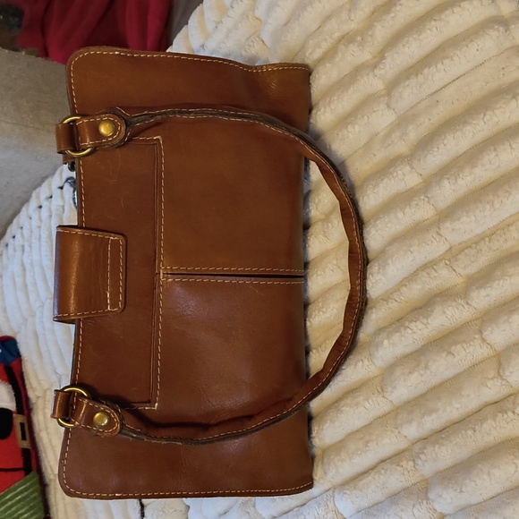 Patricia Nash Brown Leather Shoulder Bag - Picture 3 of 10